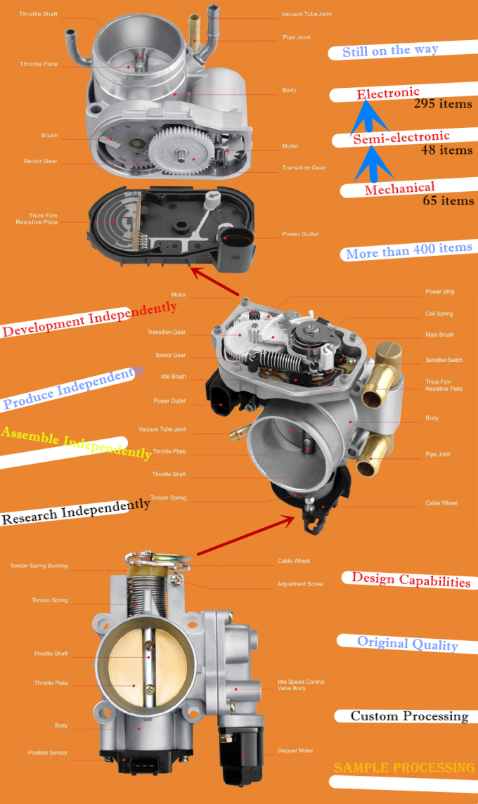 VOLKSWAGEN Car Throttle Body 06A 133 066G , 408236111006Z Engine