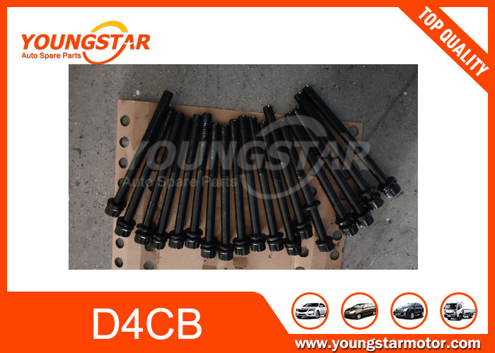 Hyundai D4CB 2.5L M12 / 125 * 153 18 PCS için Silindir Başı Bolt Kit